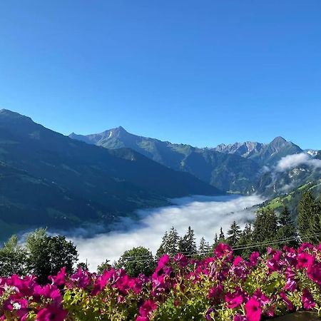 Ferienhaus Zillertal Panorama Blick Balkon Sauna Zellberg Kültér fotó