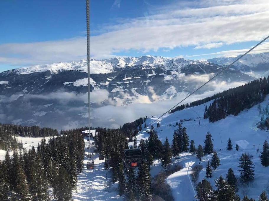 Ferienhaus Zillertal Panorama Blick Balkon Sauna Zellberg Kültér fotó