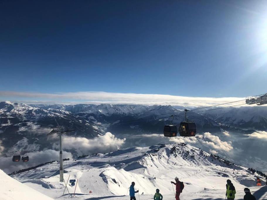 Ferienhaus Zillertal Panorama Blick Balkon Sauna Zellberg Kültér fotó
