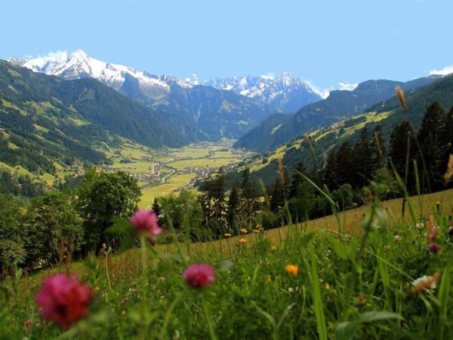 Ferienhaus Zillertal Panorama Blick Balkon Sauna Zellberg Kültér fotó