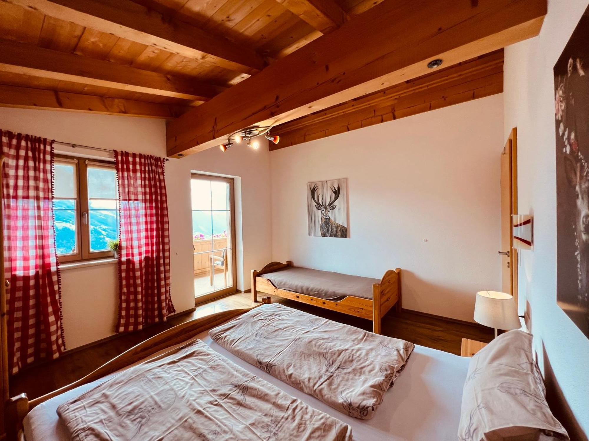 Ferienhaus Zillertal Panorama Blick Balkon Sauna Zellberg Kültér fotó